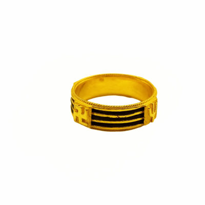 916 Gold 3 Layer Elephant Hair Ring