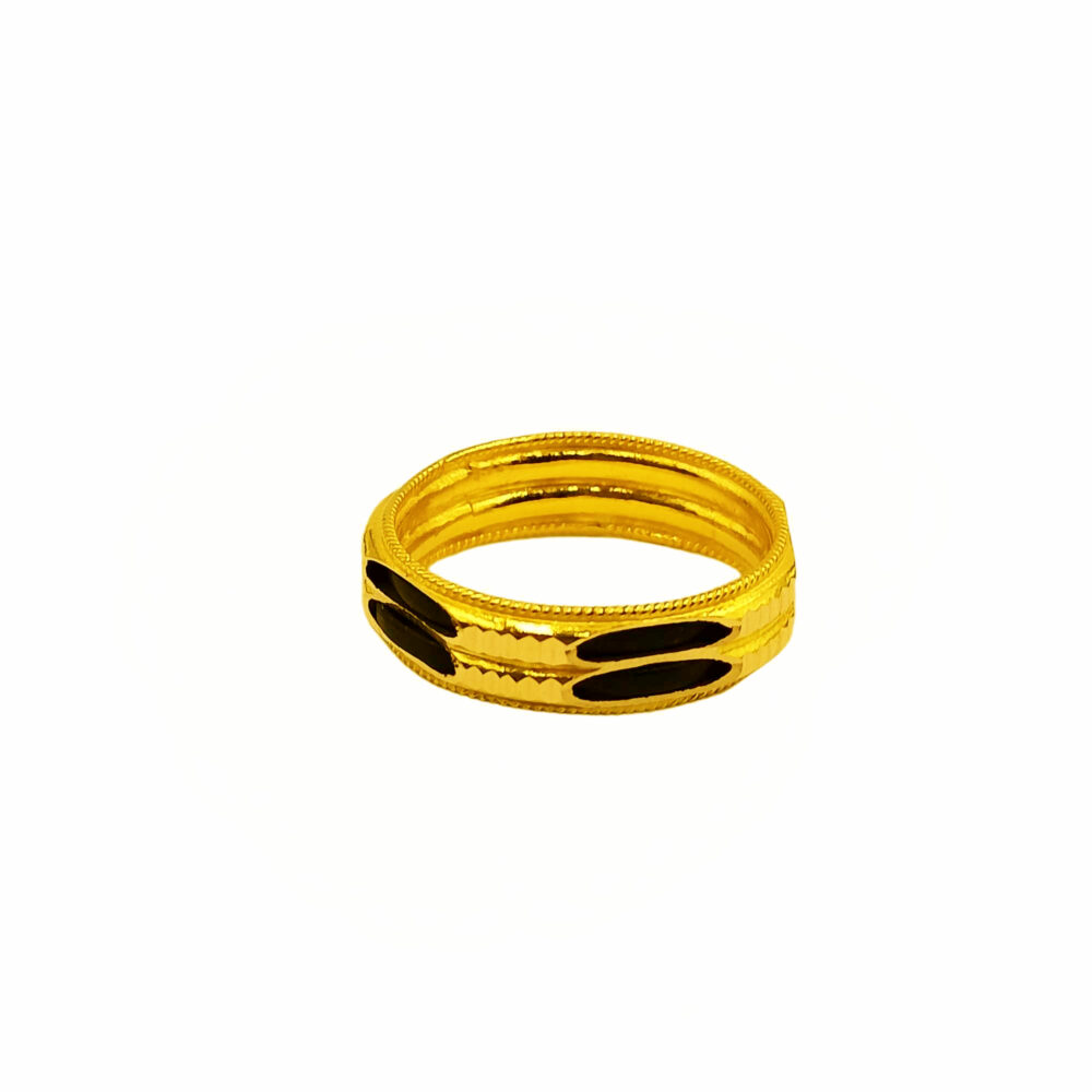 916 Gold 2 Layer Elephant Hair Ring