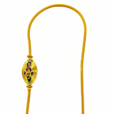 916 Gold Thali Chain With Mugappu ( Peacock )