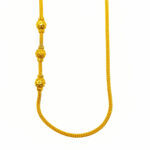 916 Gold Thali Chain With Mugappu ( 3 Golden Ball )