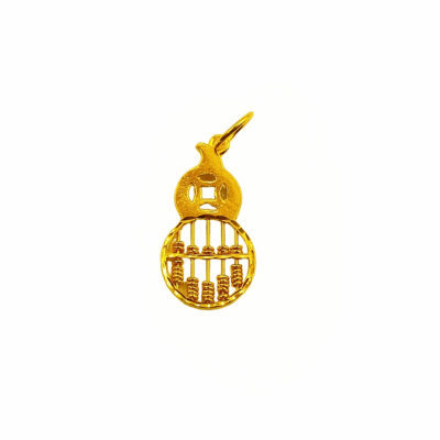 916 Gold Gourd Abacus Pendant