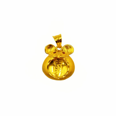 916 Gold Rat Pendant