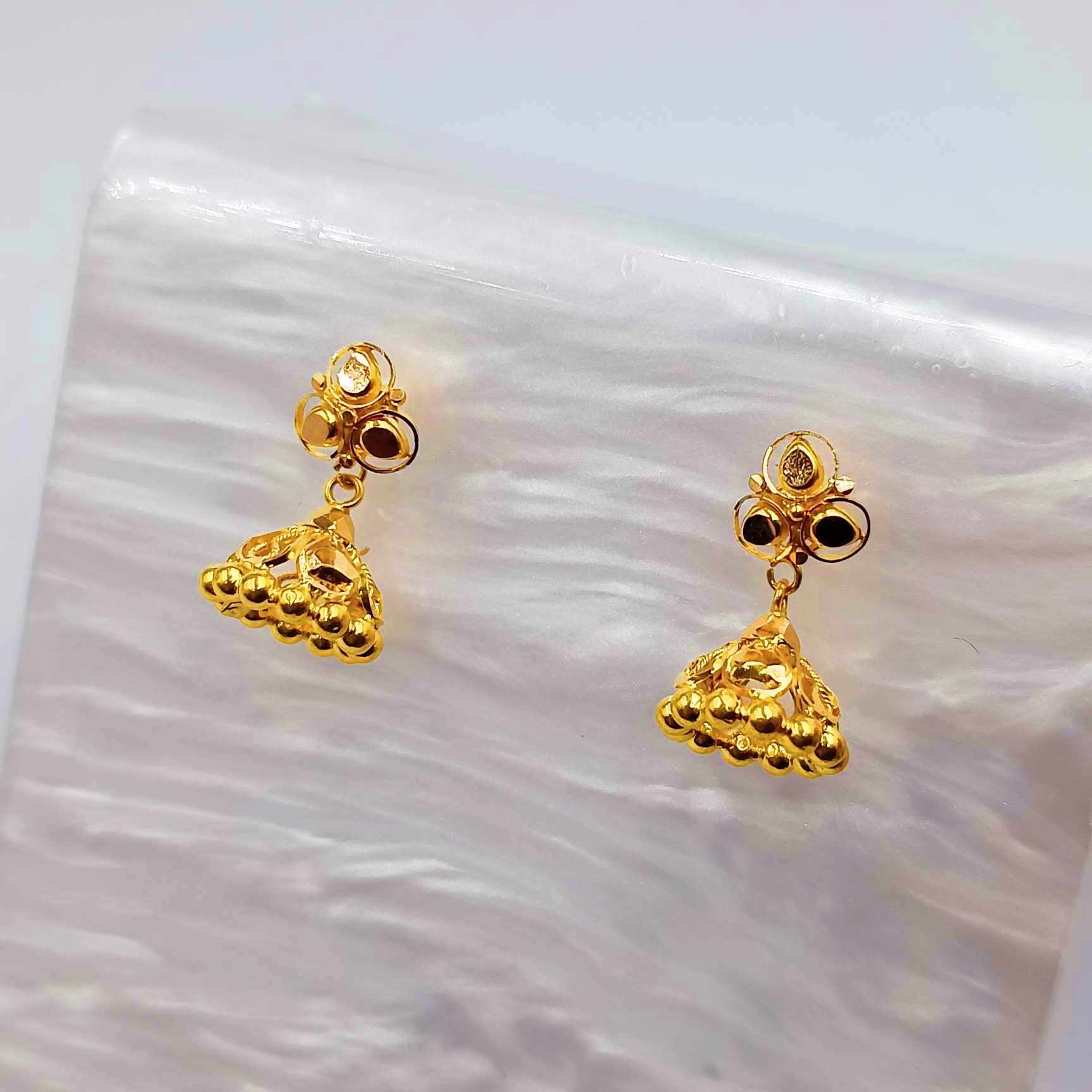 916 Gold Small Jimiki Stud Earrings – Marina Goldsmith