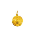 916 Gold Queen Coin Pendant