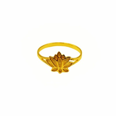 916 Gold Lotus Ring