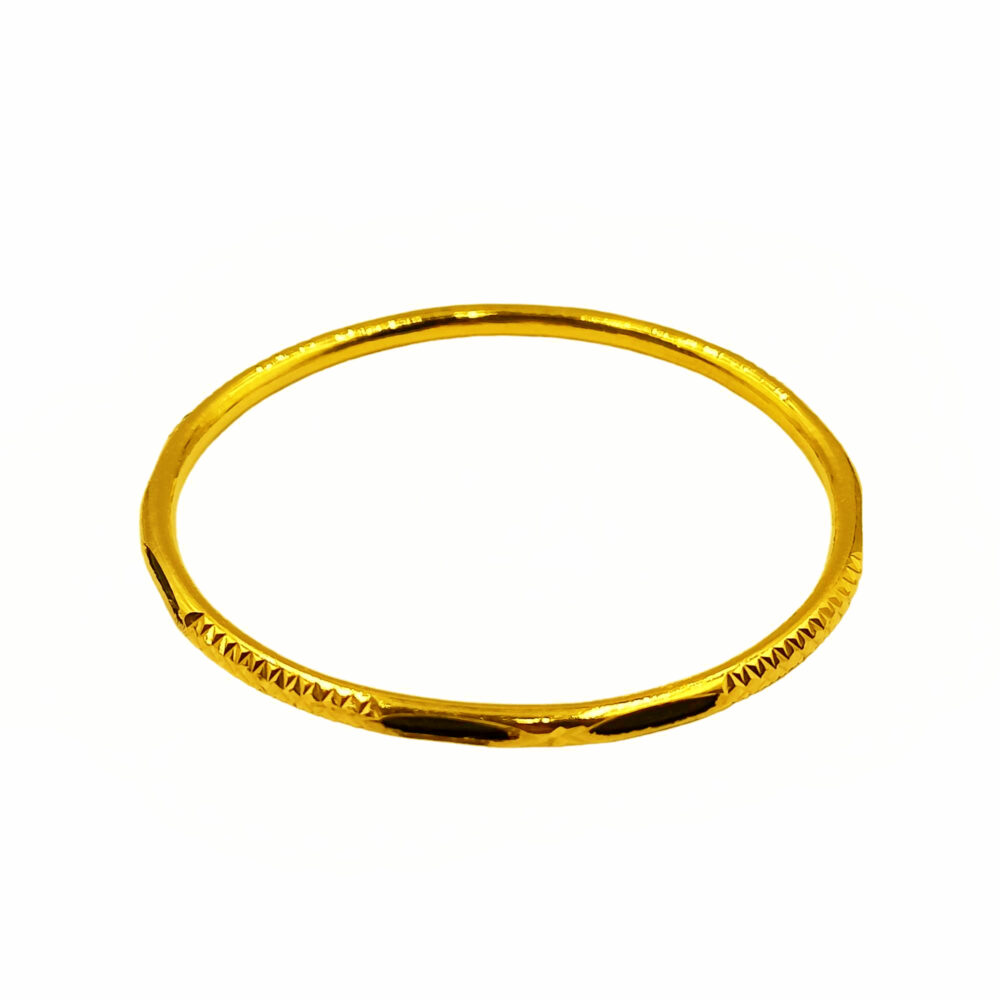 916 Gold Elephant Hair Bangle ( Kids )