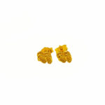 916 Gold Slipper Stud Earrings