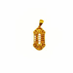 916 Gold Ruyi Abacus Pendant