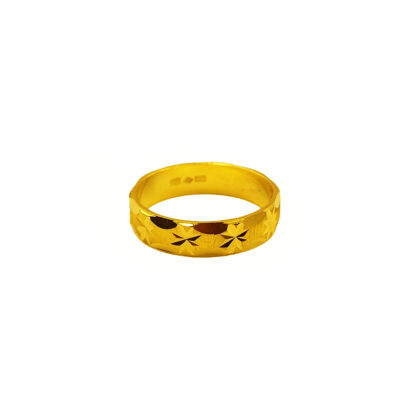 916 Gold Engagement Ring / Wedding Band