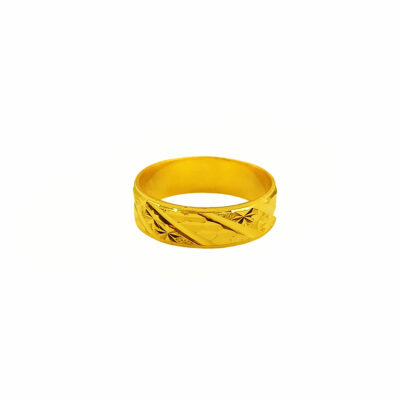 916 Gold Engagement Ring / Wedding Band
