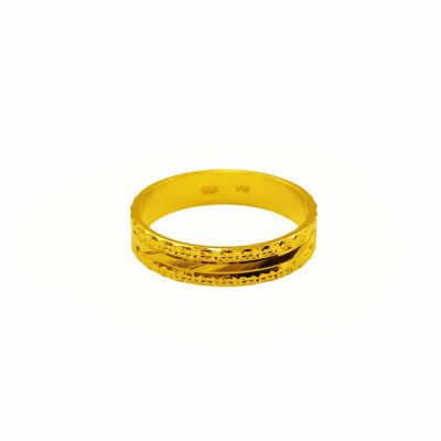 916 Gold Engagement Ring / Wedding Band