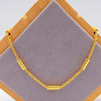 916 Gold Hollow Tube Rope Chain (1.5mm)