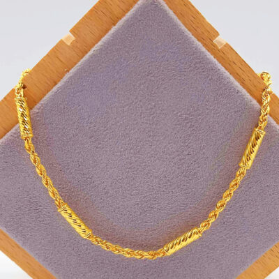 916 Gold Hollow Tube Rope Chain (2mm)