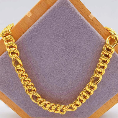916 Gold Chunky Double Curb Chain