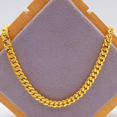 916 Gold Hollow Cowboy Chain (5mm)
