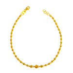 916 Gold Glitter Ball Bracelet