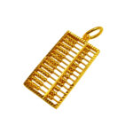 916 Gold Abacus Pendant ( 13 Row )