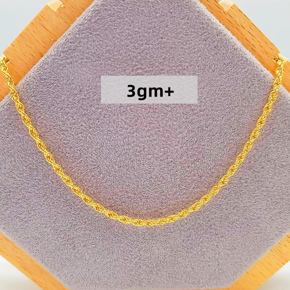 916 GOLD HOLLOW ROPE CHAIN ( 3GM+) Marina Goldsmith