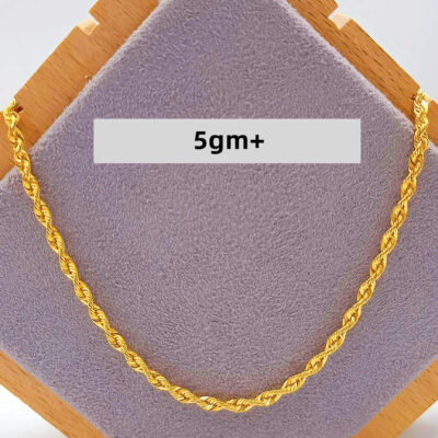 916 Gold Hollow Rope Chain ( 5gm+)