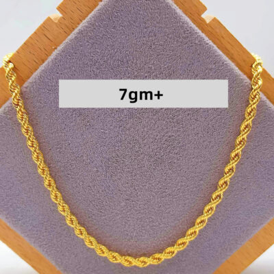 916 Gold Hollow Rope Chain ( 7gm+)