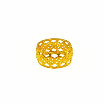 916 Gold Coin Ring (10mm)