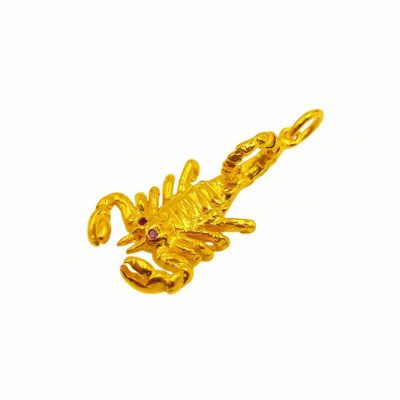 916 Gold Scorpion Pendant