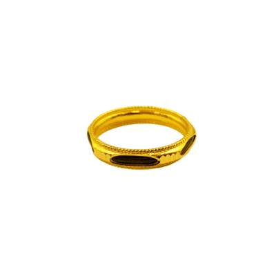 916 Gold 1 Layer Elephant Hair Ring