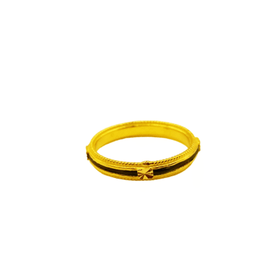 916 Gold 1 Layer Elephant Hair Ring