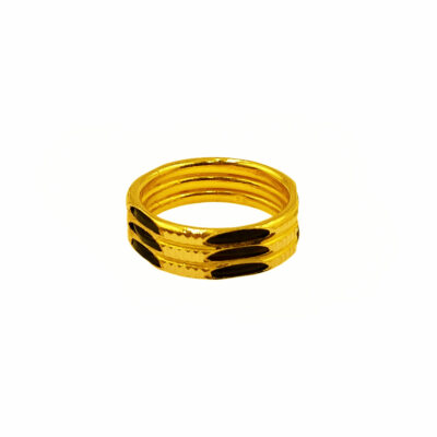 916 Gold 3 Layer Elephant Hair Ring