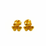 916 Gold Flower Stud Earrings