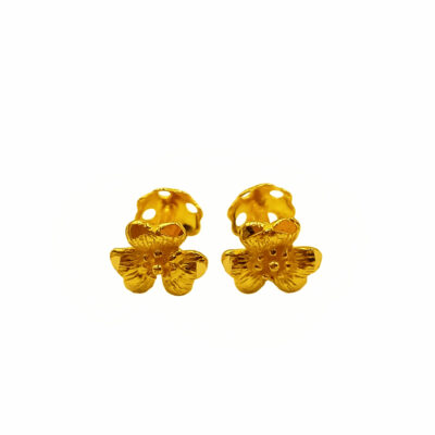 916 Gold Flower Stud Earrings