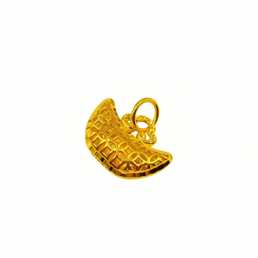 916 Gold Prosperity Ingot Pendant - Image 2