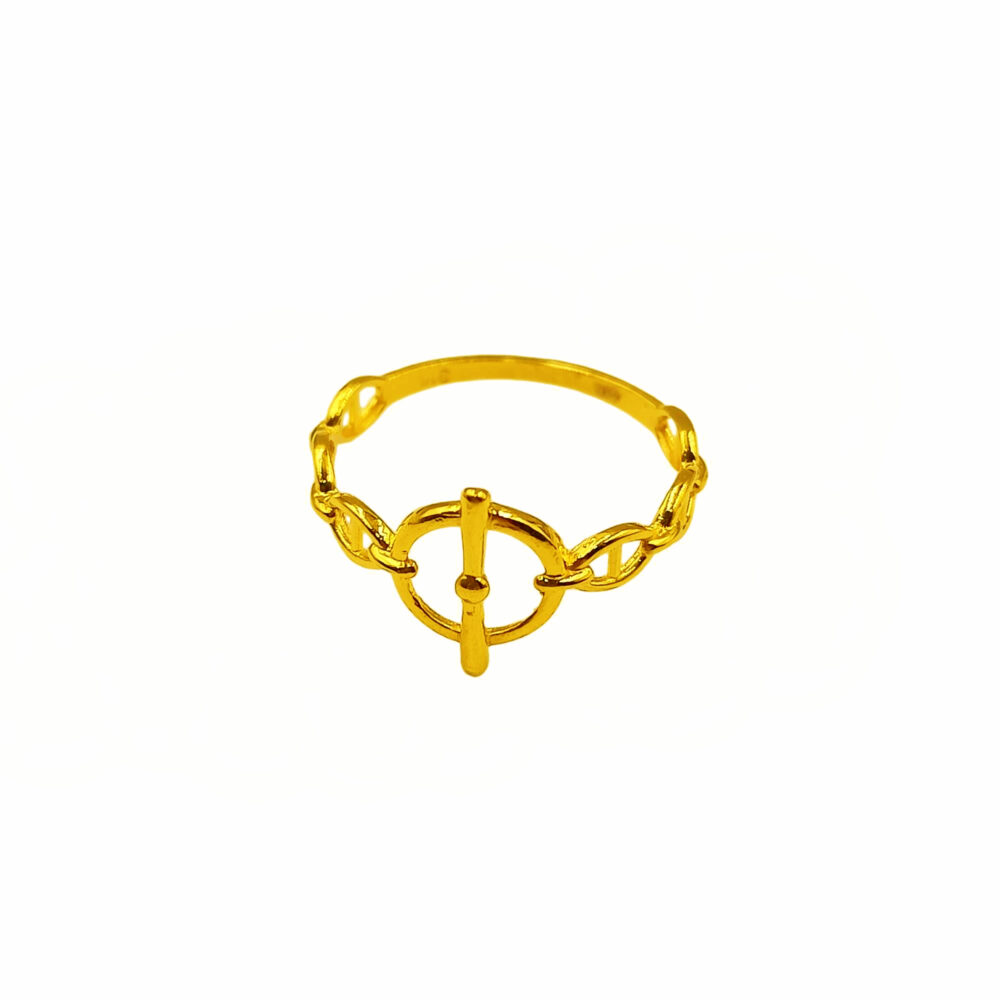 916 Gold Chain Link Ring