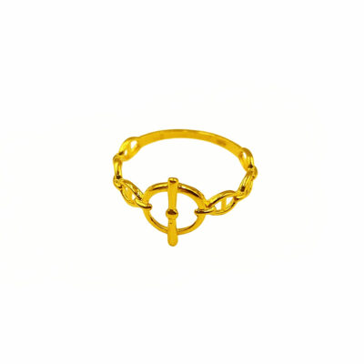 916 Gold Chain Link Ring
