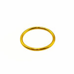 916 Gold Glossy Halo Ring (Hollow) - Size 18 (1.09gm)