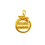 916 Gold Dragon Abacus Pendant