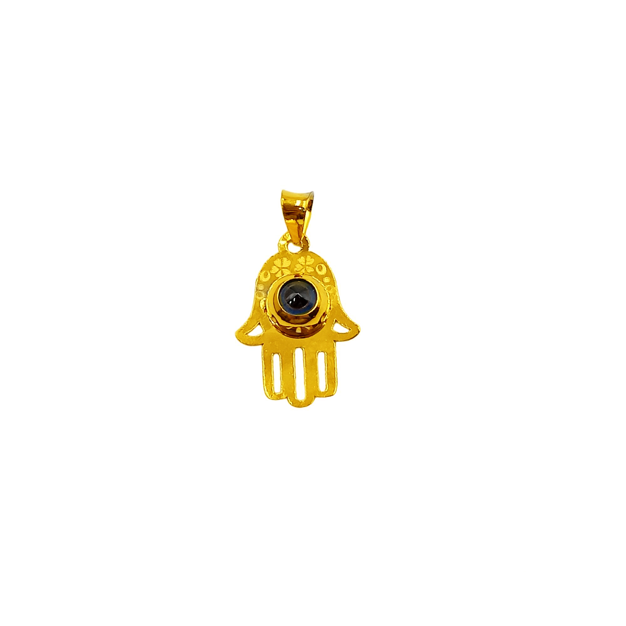 916 GOLD ANTI EVIL EYE PENDANT Marina Goldsmith