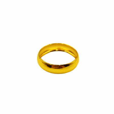 916 Gold Hollow Plain Ring