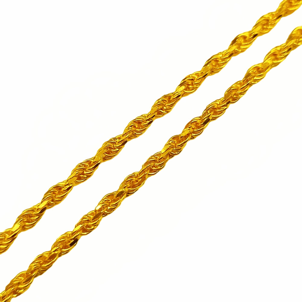 916 Gold Solid Rope Chain (22gm+) - Image 3