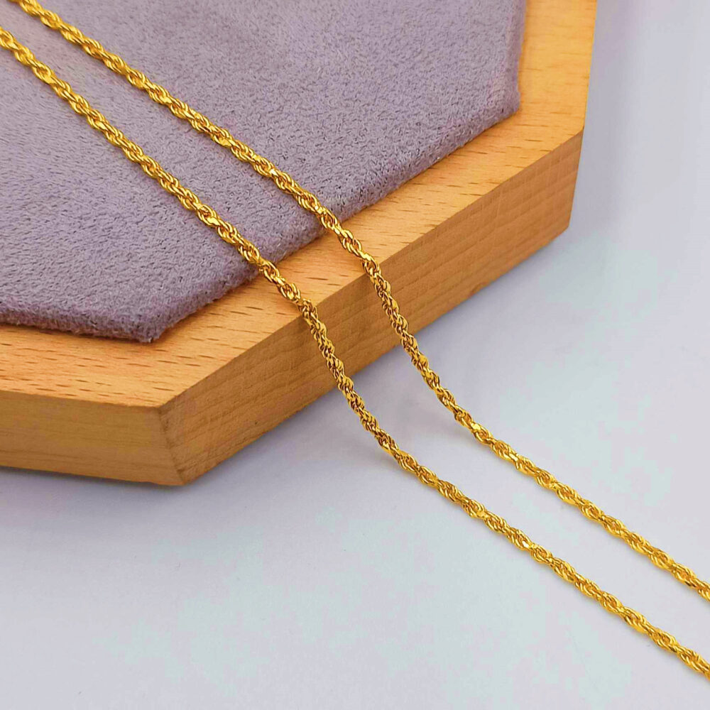 916 Gold Solid Rope Chain (5gm+) - Image 2