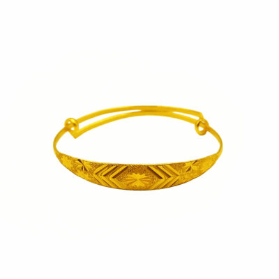 916 Gold Maple Baby Bangle ( Adjustable )