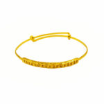 916 Gold Baby Bangle ( Adjustable )
