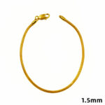 916 Gold Fox Tail Round Bracelet ( 1.5mm | 2mm | 3mm ) - 2.45gm ( 16.6cm ) – 1.5mm 