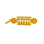 916 Gold Ruyi Abacus Pendant