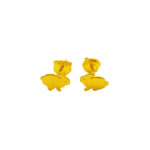 916 Gold Bunny Stud Earrings