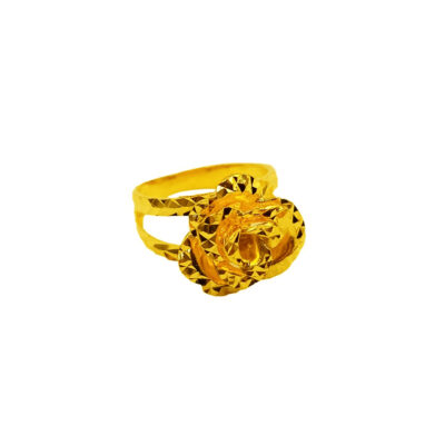 916 Gold Rose Blossom Ring