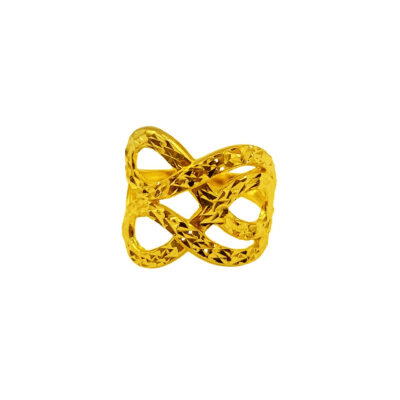 916 Gold 2 Infinity Ring