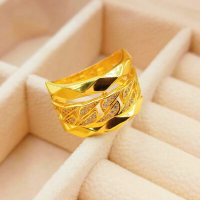 916 Gold Aura Ring