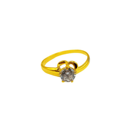 916 Gold Zirconia Ring