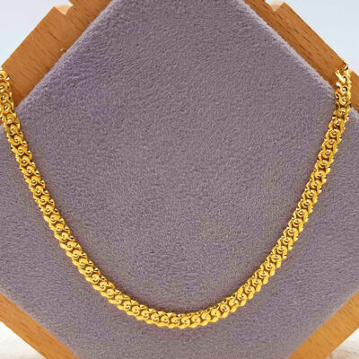 916 Gold Solid Cowboy Chain (4mm)